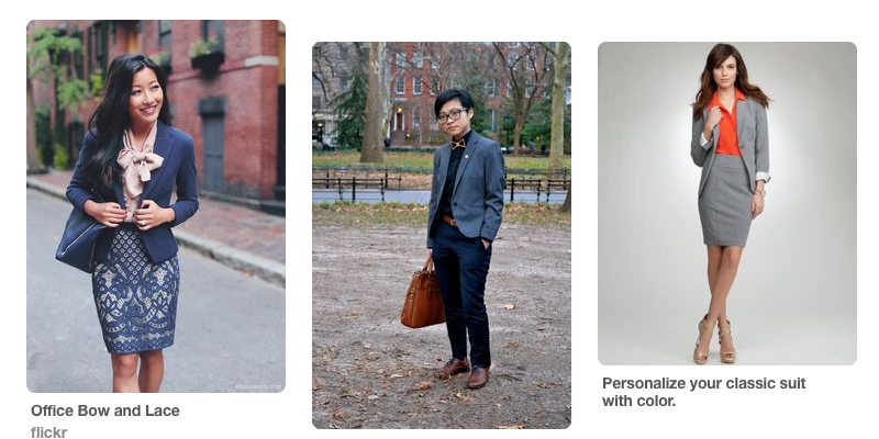 Business professional attire examples