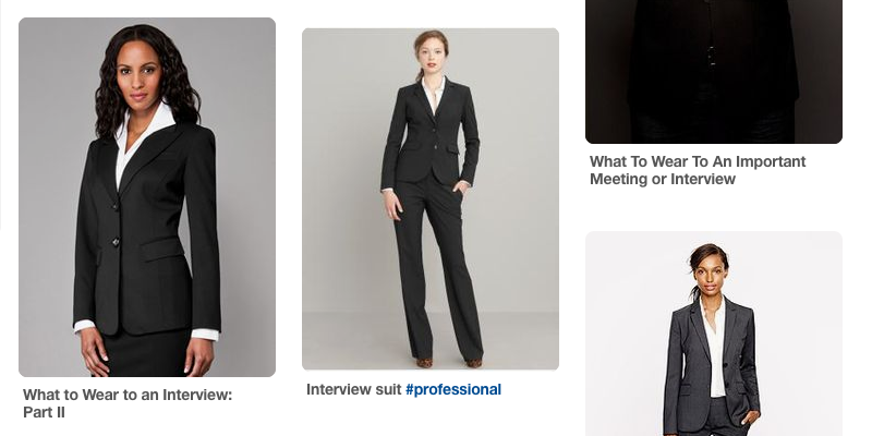 Interview and career fair attire examples